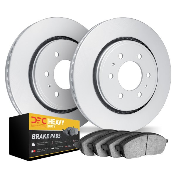 DFC® - Geospec Plain Front Brake Kit with Heavy Duty Brake Pads