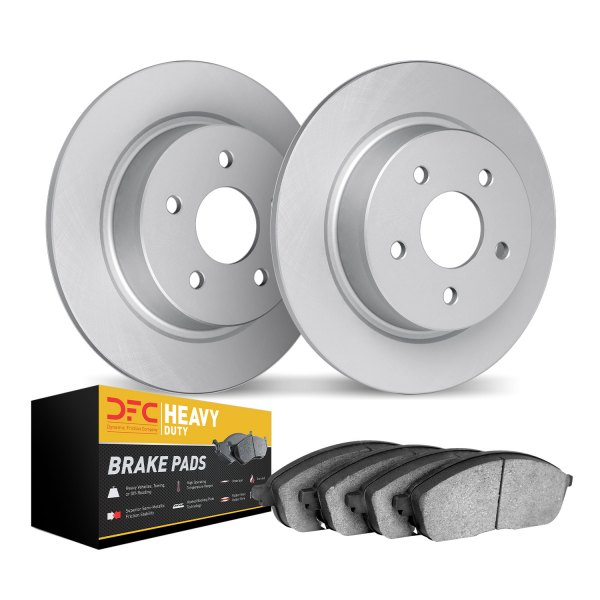 DFC® - Geospec Plain Rear Brake Kit with Heavy Duty Brake Pads