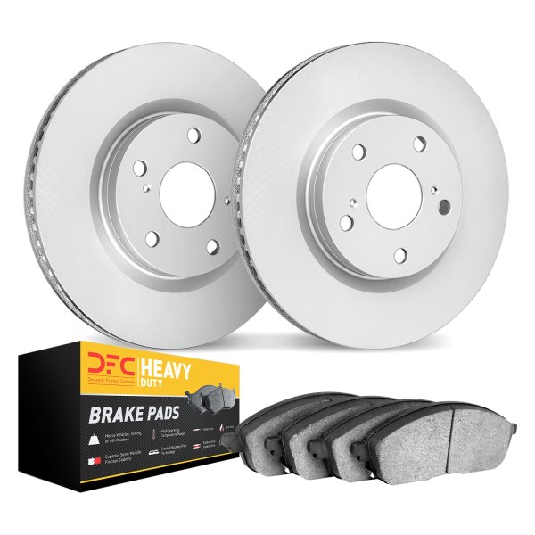 DFC® - Geospec Plain Front Brake Kit with Heavy Duty Brake Pads