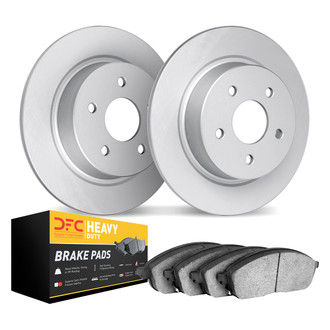 DFC® - Geospec Plain Rear Brake Kit with Heavy Duty Brake Pads