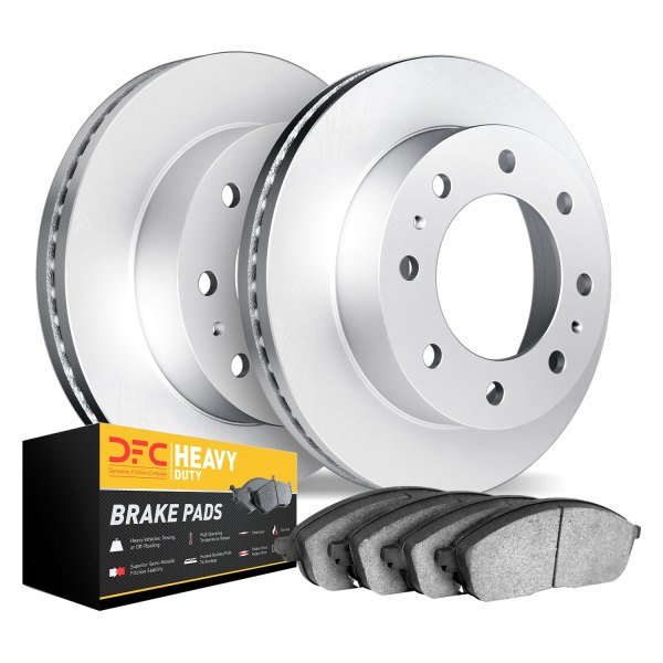 DFC® - Geospec Plain Front Brake Kit with Heavy Duty Brake Pads