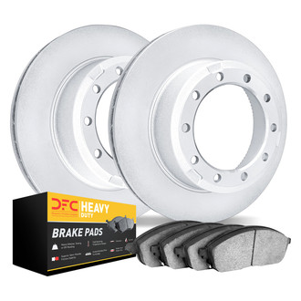 DFC® - Geospec Plain Rear Brake Kit with Heavy Duty Brake Pads