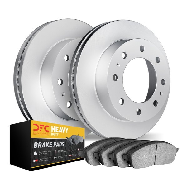 DFC® - Geospec Plain Front Brake Kit with Heavy Duty Brake Pads