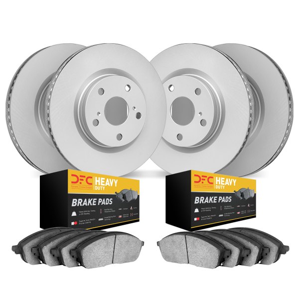 DFC® - Geospec Plain Front and Rear Brake Kit with Heavy Duty Brake Pads