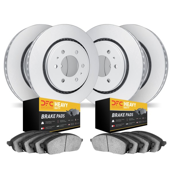 DFC® - Geospec Plain Front and Rear Brake Kit with Heavy Duty Brake Pads