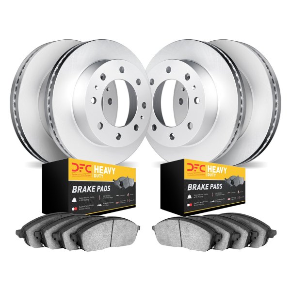 DFC® - Geospec Plain Front and Rear Brake Kit with Heavy Duty Brake Pads