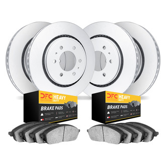 DFC® - Geospec Plain Front and Rear Brake Kit with Heavy Duty Brake Pads
