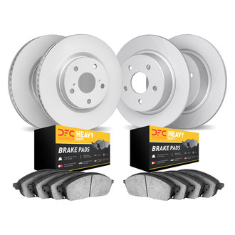 DFC® - Geospec Plain Front and Rear Brake Kit with Heavy Duty Brake Pads