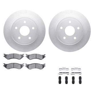 DFC® - Geospec Plain Rear Brake Kit with Heavy Duty Brake Pads
