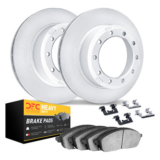 DFC® - Geospec Plain Rear Brake Kit with Heavy Duty Brake Pads