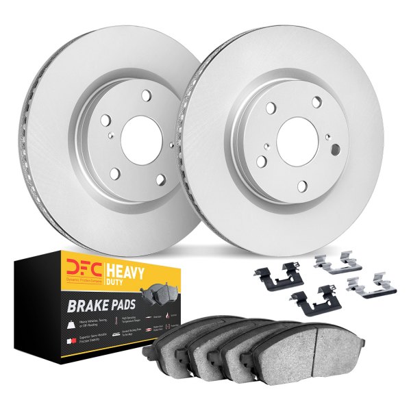 DFC® - Geospec Plain Front Brake Kit with Heavy Duty Brake Pads