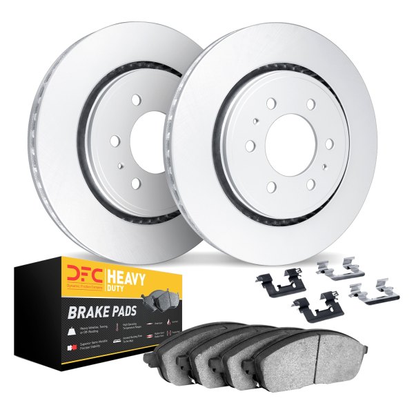 DFC® - Geospec Plain Front Brake Kit with Heavy Duty Brake Pads