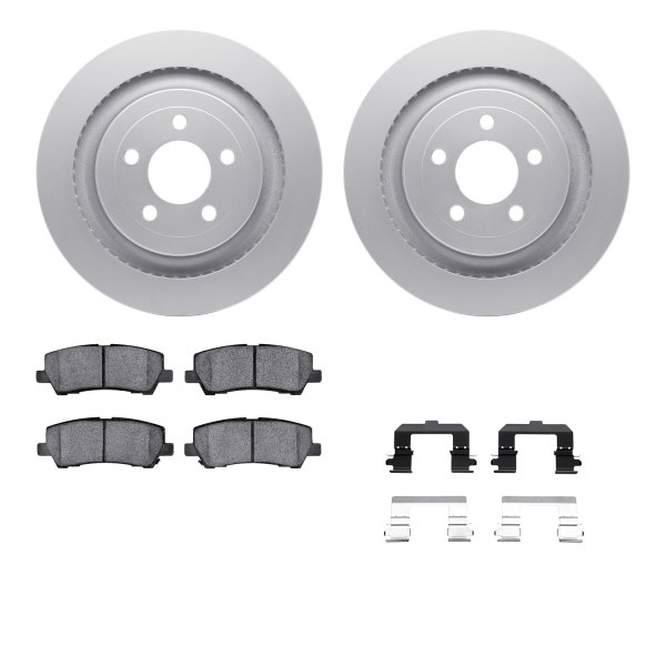 DFC® - Geospec Plain Rear Brake Kit with Heavy Duty Brake Pads