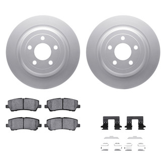 DFC® - Geospec Plain Rear Brake Kit with Heavy Duty Brake Pads