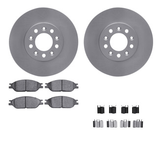 DFC® - Geospec Plain Front Brake Kit with Heavy Duty Brake Pads