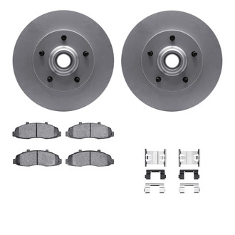 DFC® - Geospec Plain Front Brake Kit with Heavy Duty Brake Pads