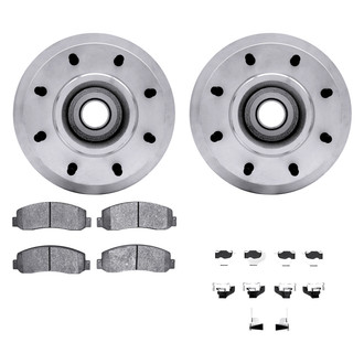 DFC® - Geospec Plain Front Brake Kit with Heavy Duty Brake Pads