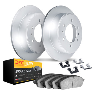 DFC® - Geospec Plain Rear Brake Kit with Heavy Duty Brake Pads