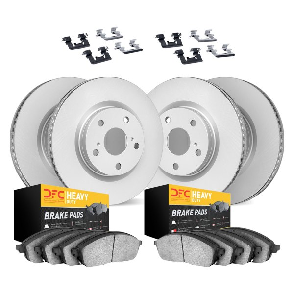 DFC® - Geospec Plain Front and Rear Brake Kit with Heavy Duty Brake Pads