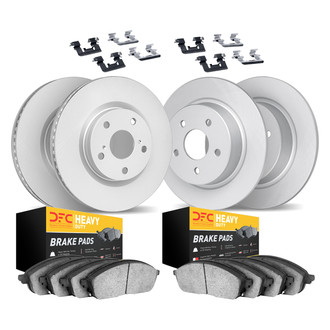 DFC® - Geospec Plain Front and Rear Brake Kit with Heavy Duty Brake Pads