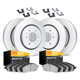 DFC® - Geospec Plain Front and Rear Brake Kit with Heavy Duty Brake Pads
