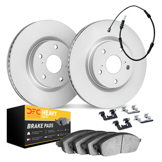 DFC® - Geospec Plain Front Brake Kit with Heavy Duty Brake Pads