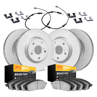 DFC® - Geospec Plain Front and Rear Brake Kit with Heavy Duty Brake Pads