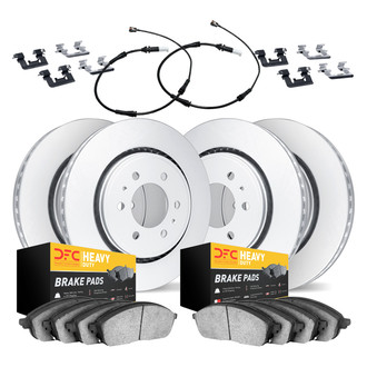 DFC® - Geospec Plain Front and Rear Brake Kit with Heavy Duty Brake Pads