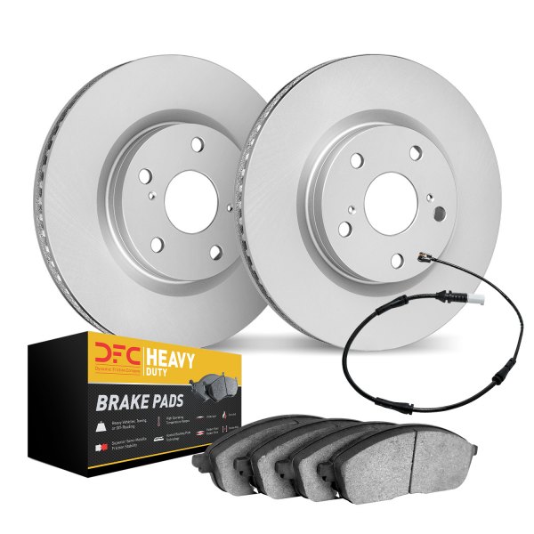 DFC® - Geospec Plain Front Brake Kit with Heavy Duty Brake Pads