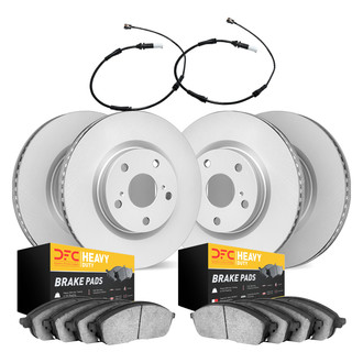 DFC® - Geospec Plain Front and Rear Brake Kit with Heavy Duty Brake Pads
