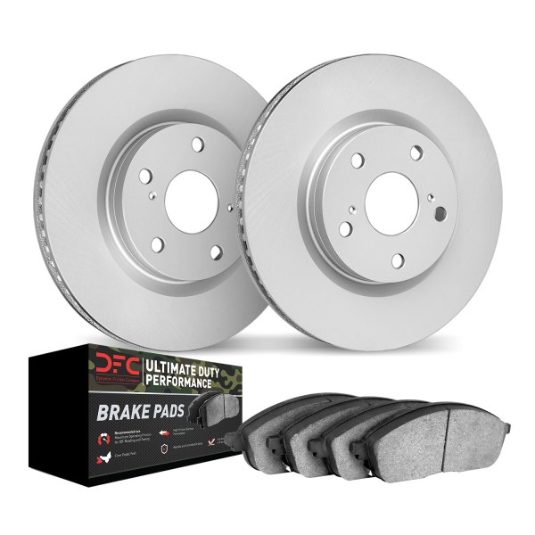 DFC® - Geospec Plain Rear Brake Kit with Ultimate Duty Performance Brake Pads