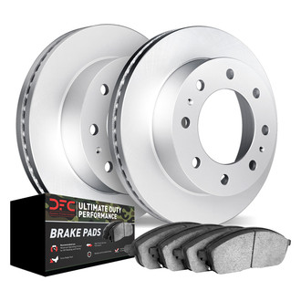 DFC® - Geospec Plain Front Brake Kit with Ultimate Duty Performance Brake Pads