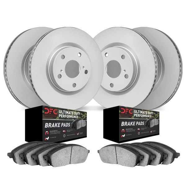 DFC® - Geospec Plain Front and Rear Brake Kit with Ultimate Duty Performance Brake Pads