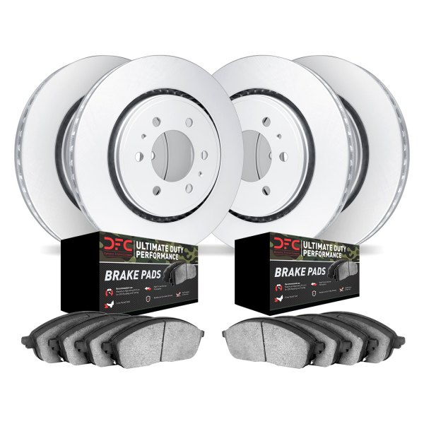 DFC® - Geospec Plain Front and Rear Brake Kit with Ultimate Duty Performance Brake Pads