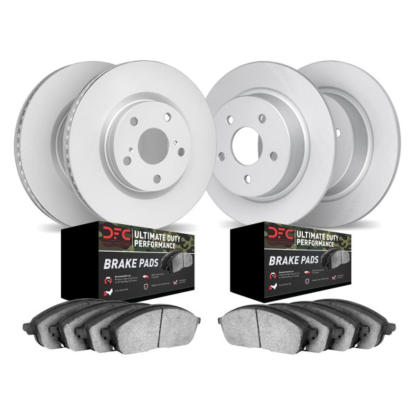 DFC® - Geospec Plain Front and Rear Brake Kit with Ultimate Duty Performance Brake Pads