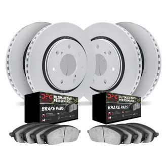 DFC® - Geospec Plain Front and Rear Brake Kit with Ultimate Duty Performance Brake Pads