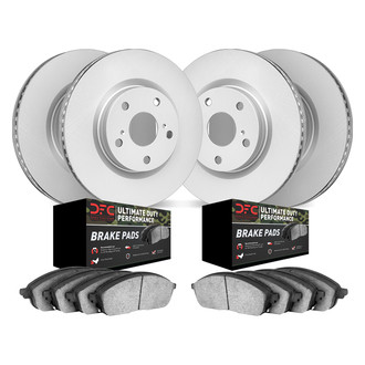DFC® - Geospec Plain Front and Rear Brake Kit with Ultimate Duty Performance Brake Pads