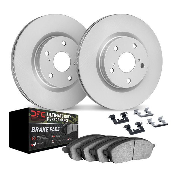 DFC® - Geospec Plain Front Brake Kit with Ultimate Duty Performance Brake Pads