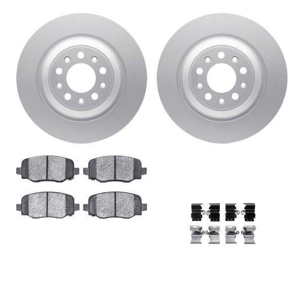 DFC® - Geospec Plain Rear Brake Kit with Ultimate Duty Performance Brake Pads