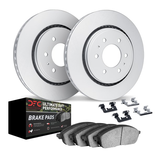 DFC® - Geospec Plain Front Brake Kit with Ultimate Duty Performance Brake Pads