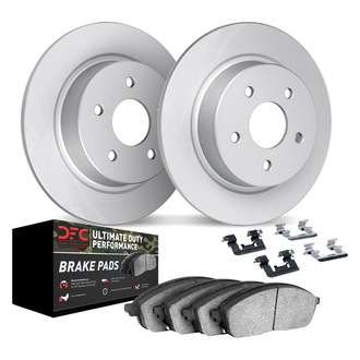 DFC® - Geospec Plain Rear Brake Kit with Ultimate Duty Performance Brake Pads