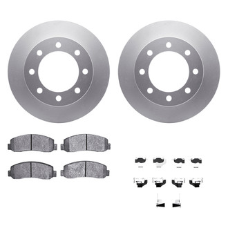 DFC® - Geospec Plain Front Brake Kit with Ultimate Duty Performance Brake Pads