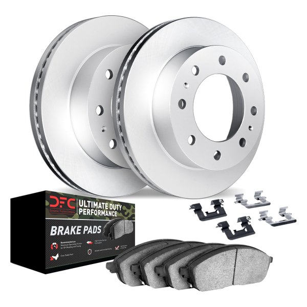 DFC® - Geospec Plain Front Brake Kit with Ultimate Duty Performance Brake Pads