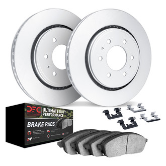 DFC® - Geospec Plain Front Brake Kit with Ultimate Duty Performance Brake Pads