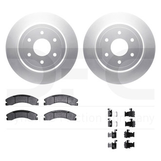 DFC® - Geospec Plain Rear Brake Kit with Ultimate Duty Performance Brake Pads