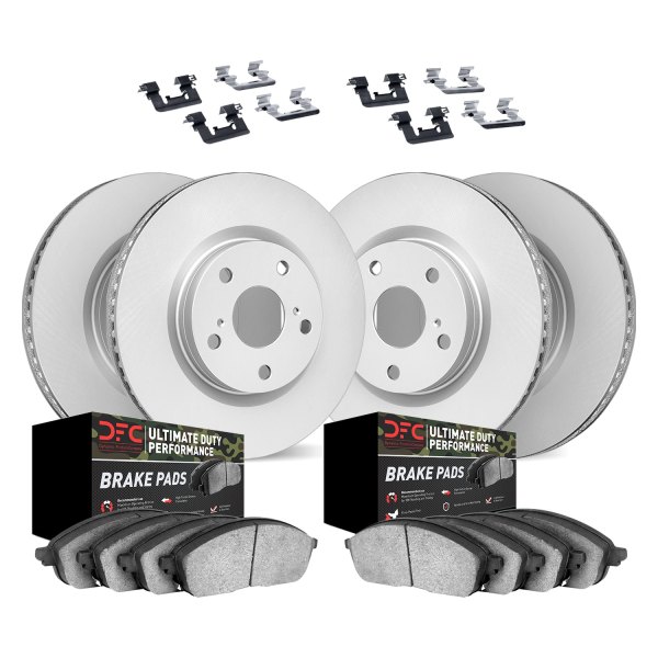 DFC® - Geospec Plain Front and Rear Brake Kit with Ultimate Duty Performance Brake Pads