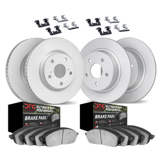 DFC® - Geospec Plain Front and Rear Brake Kit with Ultimate Duty Performance Brake Pads