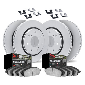 DFC® - Geospec Plain Front and Rear Brake Kit with Ultimate Duty Performance Brake Pads