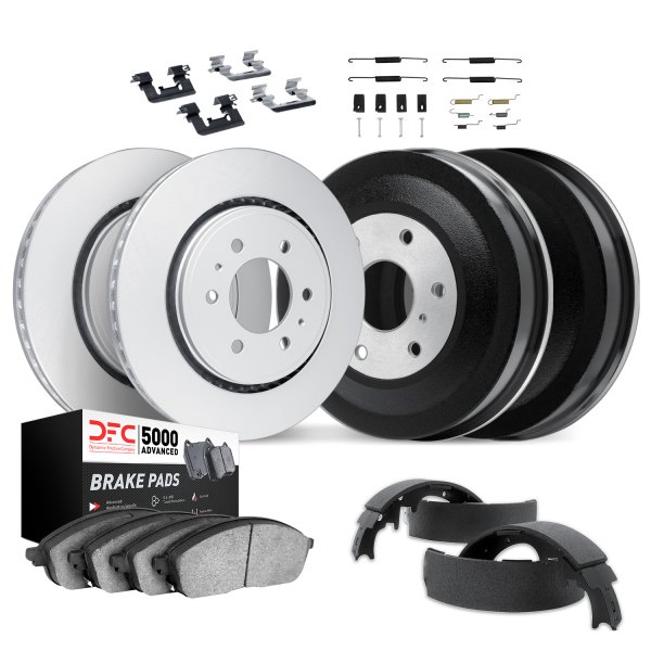 DFC® - GEO-KIT 5000+ Plain Front and Rear Brake Kit with Drums