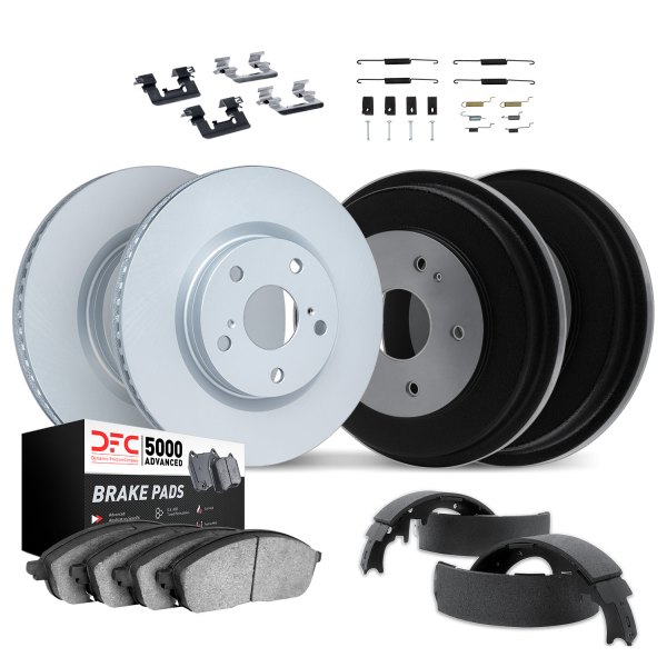 DFC® - GEO-KIT 5000+ Plain Front and Rear Brake Kit with Drums